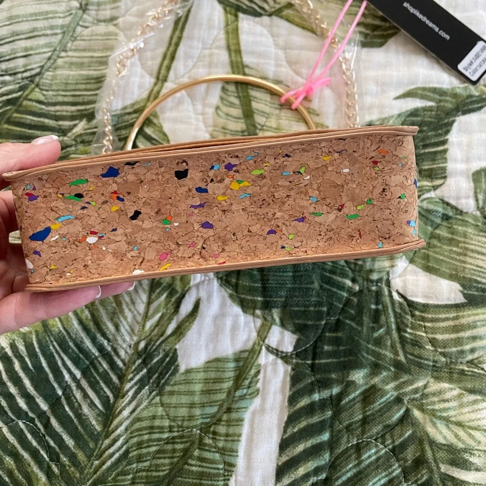 Multicolor Cork Handbag - Picture 3 of 4
